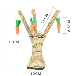Ex-STOCK SELANGOR Carrot Tree CAT Climbing Frame Chewing Carrot Tooth Cleaning Scratch-Resistant Pet Toy