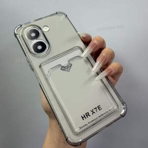 Air-bag Shockproof Casing For Honor X7e X 7e HonorX7e 5G 4G Phone Case Clear Card Slot Bag Soft Protect Back Cover for Honor X7e 4G