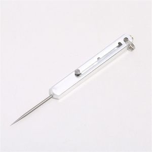 JOMEY Telescopic Titanium Toothpicks Push-pull Tooth Cleaning Metal Toothpick Multi-Purpose Anti-Clogging Fruit Toothpick Outdoor Picnic