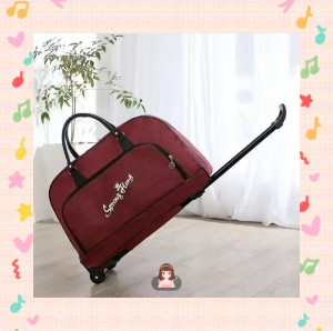 กระเป๋าเดินทาง 2ล้อ travel bag กระเป๋าล้อลาก กระเป๋าขึ้นเครื่อง กระเป๋ากระเป๋าเดินทางหญิง สไตล์เกาหลี พับเก็บได้ น้ำหนักเบา ความจุขนาดใหญ่ ขึ้นเครื่องได้ทุกสายการบิน พร้อมส่ง