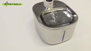 Stainless Steel Automatic Pet Water Fountain 4L 4000mAh Wireless 6-Layer Filtration Smart Sensing QuietPump
