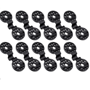 【Familiars】 ตัวล็อกแสลน ชุด10 ตัว คลิปล็อกแสลน กิ๊บล็อกแสลน ตัวหนีบสแลน+รูรอดเชือก ทำหลังคากันแสง คลิปยึดแสลน