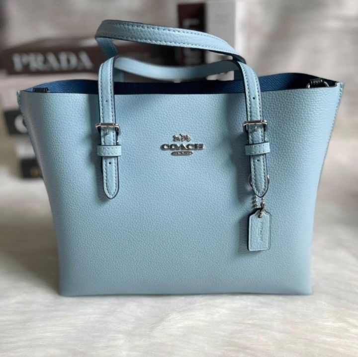 Vintage Coach Leather Purse, Light Blue - clothing & accessories - by owner  - apparel sale - craigslist