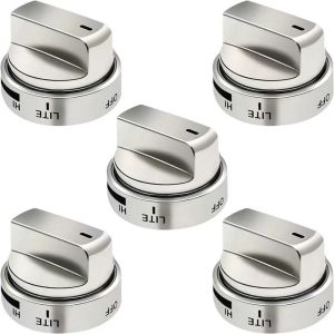 MHEW Replacement Parts Stove Knob AEZ73453509 Metal Gas Range Knob Replacements Stove Switch Accessories Universal Oven Cooktop Knobs Fit for Gas Range/Oven