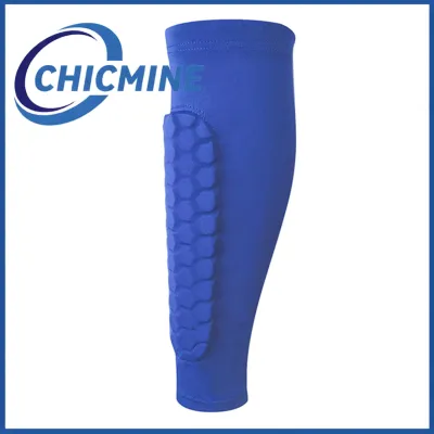 Chicmine Moisture-wicking Shin Guard Soccer Shin Guard Sleeves with Honeycomb Pads Calf Compression Leg Protection for Kids Adults Lightweight Football Sports Shin Pads for Safe Play