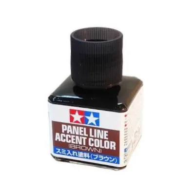 Tamiya Panel Line Accent Color for Panel Lining Gunpla & Scale Models - Black / Gray / Brown 40ml