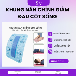 Khung Nắn Chỉnh Cột Sống Lưng Thế Hệ Mới 8 Bánh Lăn Giúp Thư Giãn  Giảm Đau Mỏi  Thắt Lưng & Cột Sống. Chính Hãng SUNO.