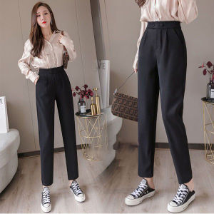 Quần Baggy quần tây công sở nữ lưng cao 2 nút ngang cực đẹp các nàng nha