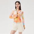 Cosleaf เสื้อกันยูวีผู้หญิง UPF50+ Anti-UV แขนยาวมีลาย รุ่นNSRF240520 เนื่อผ้าบางนุ่มใส่สบาย ยืดหยุ่น แห้งไว. 