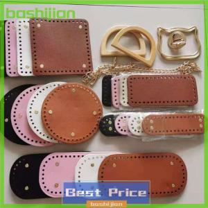 bashijian Leather Bag Bottoms DIY Handmade Oval Round Bottom Bag Accessories for Knitting Bags Handbag Crossbody Bags Bottom