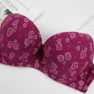 #40-#46 Cup C/D Wired Cotton Bra BRA DAISY Floral Print Cotton Bra Women / Baju Dalam Wanita Berdawai Saiz Besar Cantik Bunga Corak