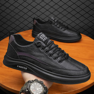 Leedoo Sepatu Pria Sneakers Tali Sepatu Lari Casual Men Sport Shoes Men Hitam MC440