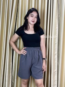 MAEDA.ID Celana hotpants Wanita Celana Pendek Cringkel Airflow Premium Cocok Dipakai Untuk Santai