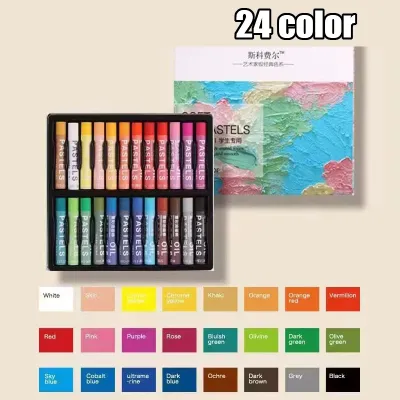 12/48 Colors Oil Pastel for Artist Student Graffiti Soft Pastel Painting Drawing Pen Art Crayon Set