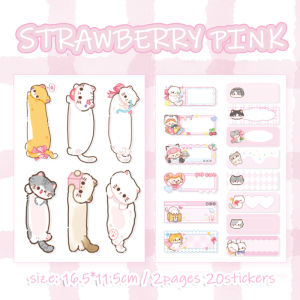 【S.mart】Sanrio IP Waterproof Name Sticker Personal belongings labels 2pages 20/30pcs