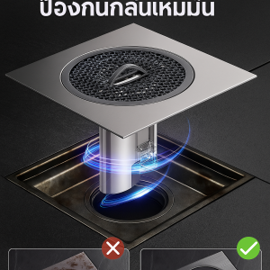[แผงสแตนเลส] ตะแกรงกันกลิ่นพร้อมฝาปิด ฝาปิดท่อระบายน้ำ ฝาปิดท่อน้ำทิ้ง ตัวกรองท่อระบายน้ํา