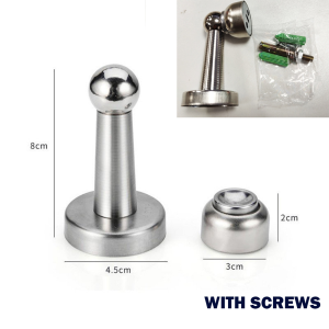 Stainless Steel Magnetic Door Stopper Stopper Holder Indoor Anti-collision door suction 1PCS