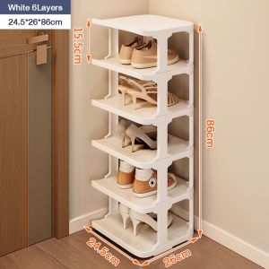 Multi-tier Plastic Shoe Rack Organizer Simple Stand Shoe Storage Shelf