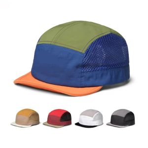 NOVELLEO Adjustable Mesh Baseball Cap UV Protection Quick Drying Sun Visor Cap Casual Breathable Color Splicing Hat Outdoor Camping