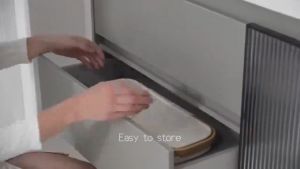 Toilet Paper Basket Multi Functional Foldable Large Capacity Bamboo Storage Cabinet for Bathrooms