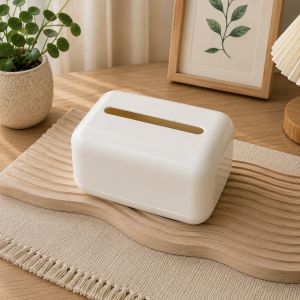 Mirror Silver Luxury Tissue Box with Spring & Magnetic Suction French Medieval Style Home Decor Storage Holder for Living Room Desktop High-End Modern Accent Piece
