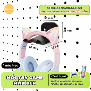 Móc tay game để điện thoại tai nghe chìa khóa Dola Home bằng kim loại cao cấp để điện thoại chắc chắn có lỗ để sạc pin - Phụ kiện bảng Pegboard Dola Home