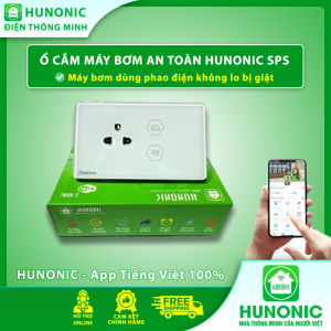 Ổ Cắm Máy Bơm Hunonic SPS | Chống Giật An Toàn Điều Khiển Từ Xa