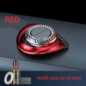 khuếch tán tinh dầu thơm xe ô tô AROMATHERAPY cao cấp tự động xoay bằng năng lượng mặt trời giúp khử mùi ô tô chống say xe