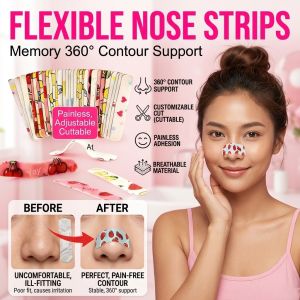 Flexible Nose Strips For Nose Shaping Adjustable Memory Nose Strips Nose Reduction Strips 随心塑翘鼻贴