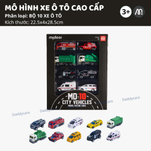 Mô Hình Xe Ô Tô cao cấp cho bé Mideer Mini Alloy Racing Cars