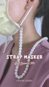 STRAP MASK - Kalung Tali Mask Gantungan Cantolan Kristal Konektor Pengait Strapmask Murah