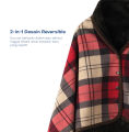 UNITWO Fleece Reversible Blanket JAKET SELIMUT | Selimut 2 in 1 Multifungsi, Lembut, Ringan, Hangat, Stylish, Nyaman. 