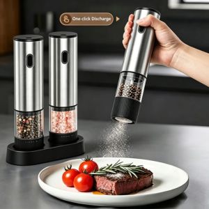 Rechargeable Electric Pepper Grinder Spices Mill Machine Pepper Automatic Grinder Kitchen Tools