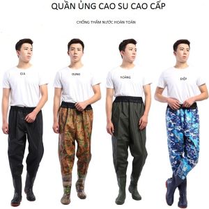 Quần ủng lội nước cao cấp siêu dày chống thấm nước