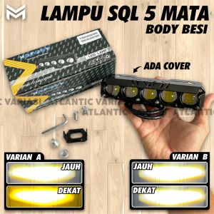 LAMPU SOROT LED SQL 5 MATA PREMIUM SUPER TERANG 18 WATT ARUS DC 12-80V LAMPU TEMBAK LASER / LAMPU TEMBAK MINI SQL 5 Mata LAMPU TEMBAK MOTOR MOBIL TRUCK FUSO DLL LAMPU SQL 5 Mata LED TEMBAK LASER FOGLAMP MOBIL MOTOR 2 LAMPU TEMBAK LASER GUN 2 WARNA