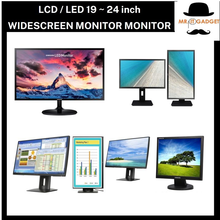 DELL , HP , LG, Samsung , LENOVO , Acer , Viewsonic , LED / LCD 20 ~ 24 ...