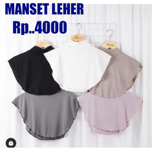 MANSET LEHER DALEMAN HIJAB/ PENUTUP LEHER/ INNER BAJU MANSET LEHER