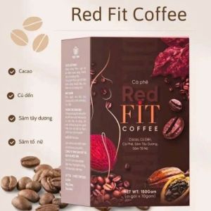 Cà phê giảm cân Red Fit Hộp 12 Gói Chính Hãng Cao Cấp ✔️️️ Cà phê giảm béo tiêu mỡ kiểm soát cân nặng cân bằng vóc dáng