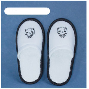 High quality traveling beauty hotel white Kids slippers homestay plush coral fleece anti-skid house slipper