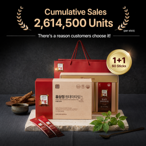 [1+1 Promo]HONG SAM JUNG Korean 6 Years Red Ginseng Extract Stick - 10ml x 30 sticks x 2 box