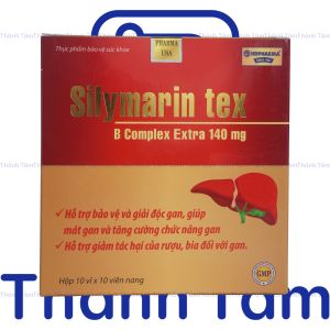 (Đỏ) Viên uống SILYMARIN TEX ĐỎ 100V tốt cho gan bồi bổ gan bảo vệ và giải độc gan làm mát gan