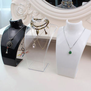 songduanshi Mannequin Bust Jewelry Display Rack Necklace Display Holder Jewelry Organizer For Ear Stud Earrings Stand Necklace Chain