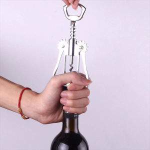 Wine Bottle Cap Opener Corkscrew Stainless Steel Metal With Plastic Handle 8 colors Wine Beer Lid Twist Off Jar Opener Claw Metal-Wine-Corkscrew