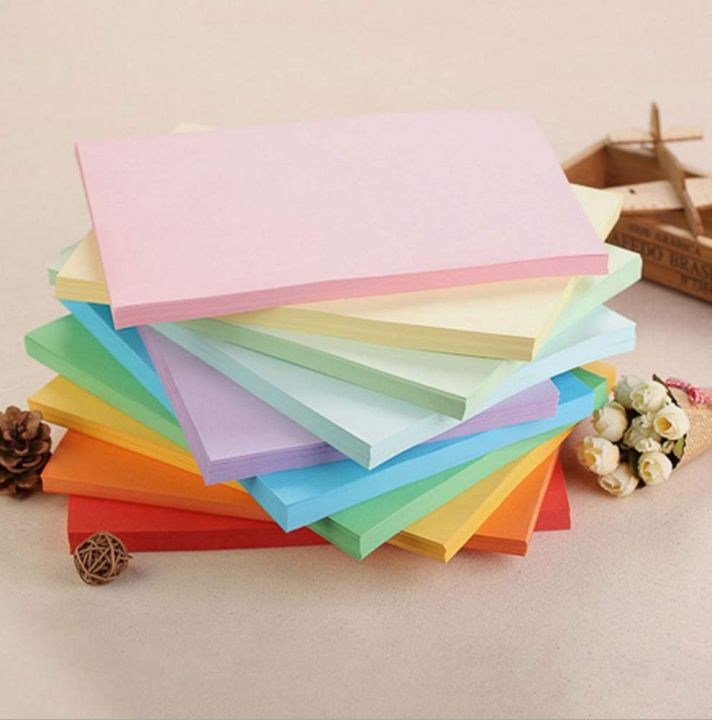 50 pcs Colored Paper Sheets for Arts and Crafts in School | Lazada PH