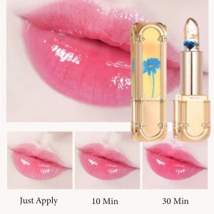 Flower Jelly Lipstick Moisturizing Longlasting Color changing Lip Palm