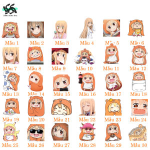 Himouto! Umaru-chan - Set 10/15/30 Sticker Umaru anime Himouto! Umaru-chan / Em gái Umaru dễ thương hình dán trang trí mũ bảo hiểm vali latop điện thoại...siêu đẹp chống nước chống xước