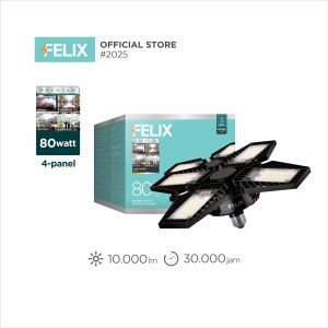 FELIX PREMIUM LED 80W Putih Super Terang Hemat 90% Bohlam Lampu E27 Setara 1000W Garansi 3 Tahun