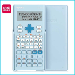 COD Cepat Deli 100% Kalkulator Saintifik Elektronik Scientific Calculator Smart LCD Display Deli1700
