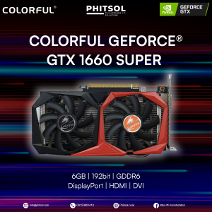COLORFUL GEFORCE GTX 1660 SUPER | 6GB GDDR6 | Display Port | HDMI | DVI | (SLIGHTLY USED)