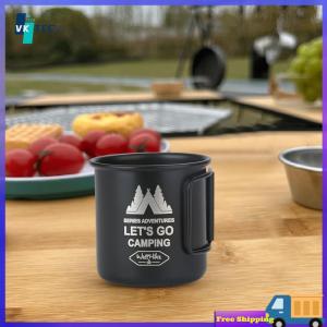 [ VKTECH ] 300ML Travel Coffee Cup Picnic Cup Foldable Handle for Backpacking Hiking Travel
